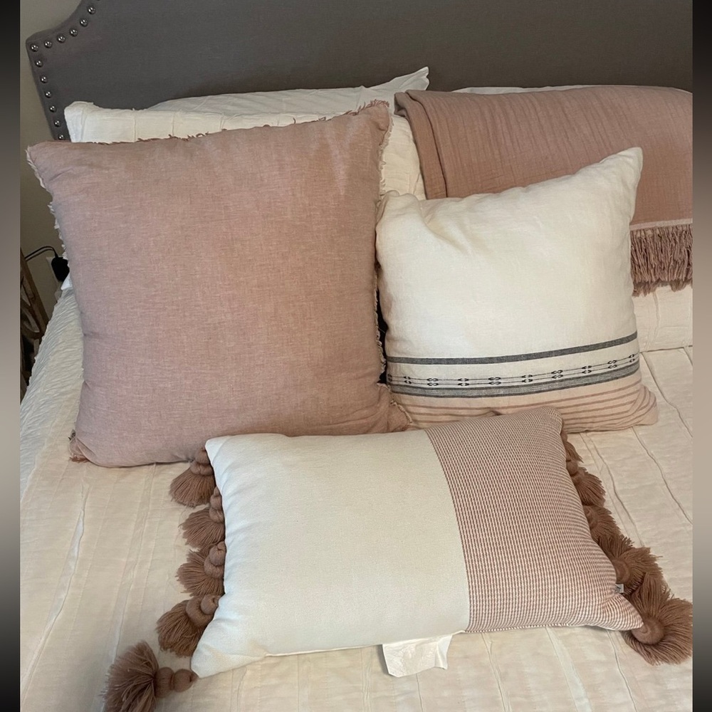 Hearth & Hand with Magnolia throw pillows and throw blanket